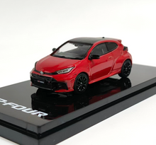 Load image into Gallery viewer, HJ 1:64 JDM Red GR Yaris RZ Sports Model Diecast Metal Car New Collection
