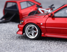 Load image into Gallery viewer, Mortal 1:64 HEC Red Altezza Wagon Trailer Sports Model Diecast Metal Car New Collection
