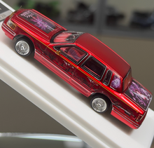 Load image into Gallery viewer, MK 1:64 HEC Red Art Lincoln Town Car Luxury Sedan Model Diecast Metal Car New Collection
