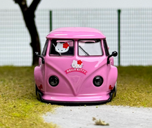 Load image into Gallery viewer, Flame 1:64 Pink VW T1 RWB Pickup Camper Kombi Model Diecast Metal Car New Collection
