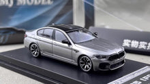 Load image into Gallery viewer, MJ 1:64 Gray M5 F90 Luxury Sedan Sports Model Diecast Metal Car New Collection
