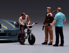 Load image into Gallery viewer, 1:64 Painted Figure Model Miniature Resin Diorama Toy Ganster Men Set Street
