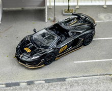 Load image into Gallery viewer, MINIGT 1:64 Black Aventador SVJ 63 Roadster Sports Model Diecast Metal Car New Collection
