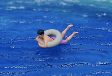 Load image into Gallery viewer, 1:64 Painted Figure Model Miniature Resin Diorama Swimming Kid Man Lady Pool Toy Collection
