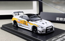 Load image into Gallery viewer, MC 1:64 White GTR R35 LBWK RR #23 Racing Sports Model Diecast Metal Car New Collection
