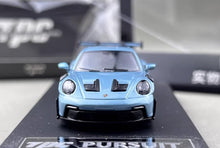 Load image into Gallery viewer, TPC 1:64 Ice Blue 911 GT3 RS 992 Pursuit Sports Model Diecast Metal Car New Collection
