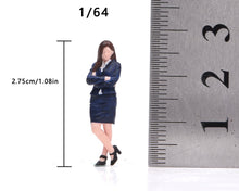 Load image into Gallery viewer, 1:64 Painted Figure Model Miniature Resin Diorama Business Man Woman Suit Set
