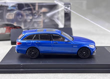 Load image into Gallery viewer, DCM 1:64 Blue C63S AMG S205 Wagon Touring Sports Model Diecast Metal Car New Collection
