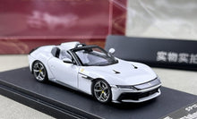 Load image into Gallery viewer, PK 1:64 White 12C Spider Convertible Sports Model Diecast Metal Car New Collection
