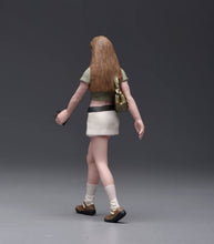 Load image into Gallery viewer, 1:24 Painted Figure Model Miniature Resin Diorama Brown Curly Hair Walking Girl
