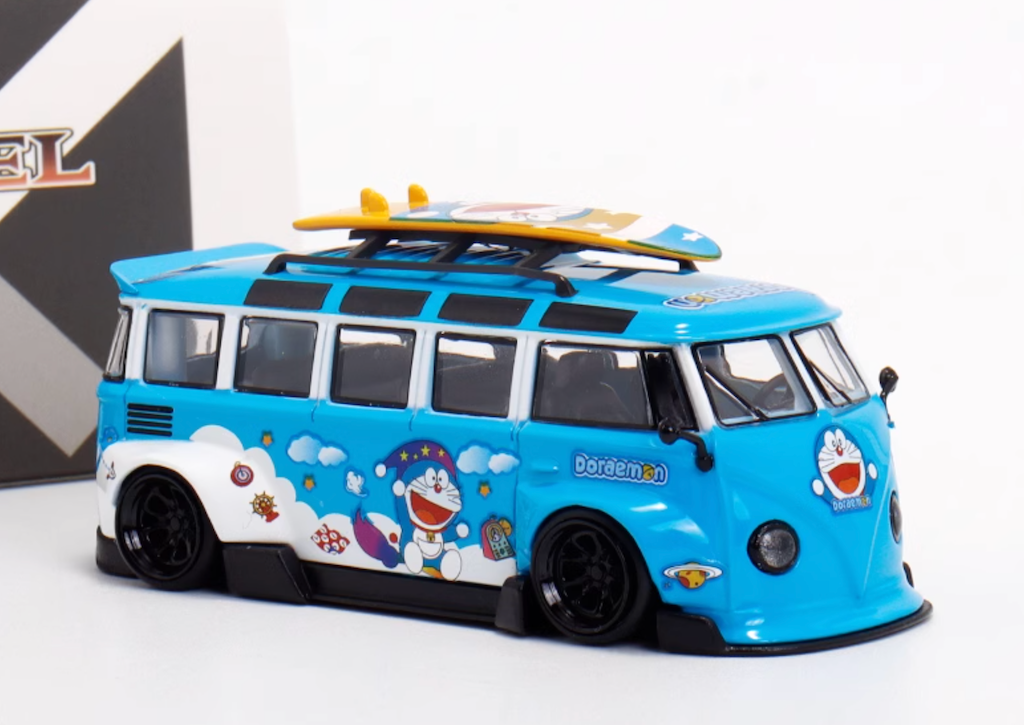 LMLF 1:64 Blue VW T1 RWB Van Bus Camper Kombi Model Diecast Metal Car New Collection