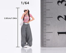 Load image into Gallery viewer, 1:64 Painted Figure Model Miniature Resin Diorama Toy Sand Trendy Fashion Girl
