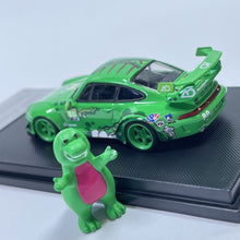 Load image into Gallery viewer, MC 1:64 Green Dinosaur RWB 993 Figure Sports Model Diecast Metal Car New Collection
