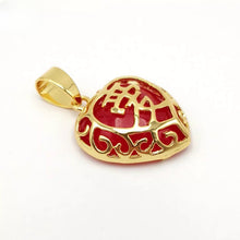 Load image into Gallery viewer, Nature Jade Love Pendant Necklace Gift Jewelry charm Blessing Adore Jewelry a
