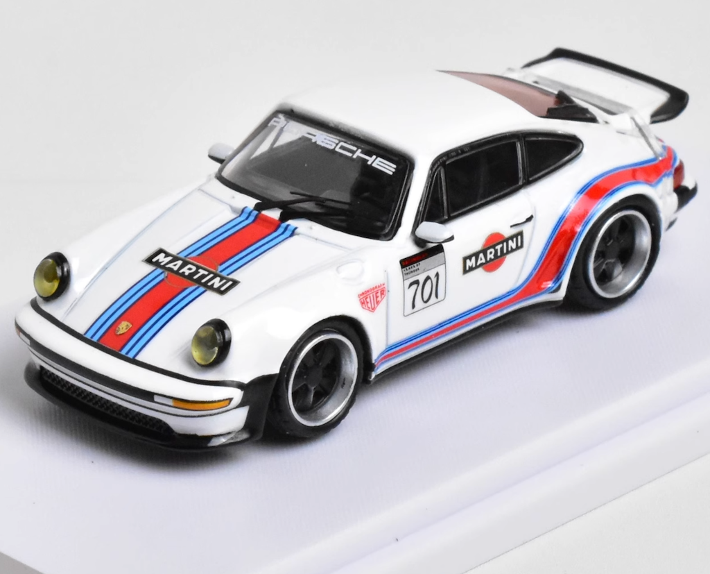RM 1:64 Martini Singer Turbo Study 930 Sports Model Diecast Metal Car New Collection