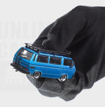 Load image into Gallery viewer, Mortal 1:64 Blue VW T3 Multi Van Camper Sports Model Diecast Metal Car New Collection
