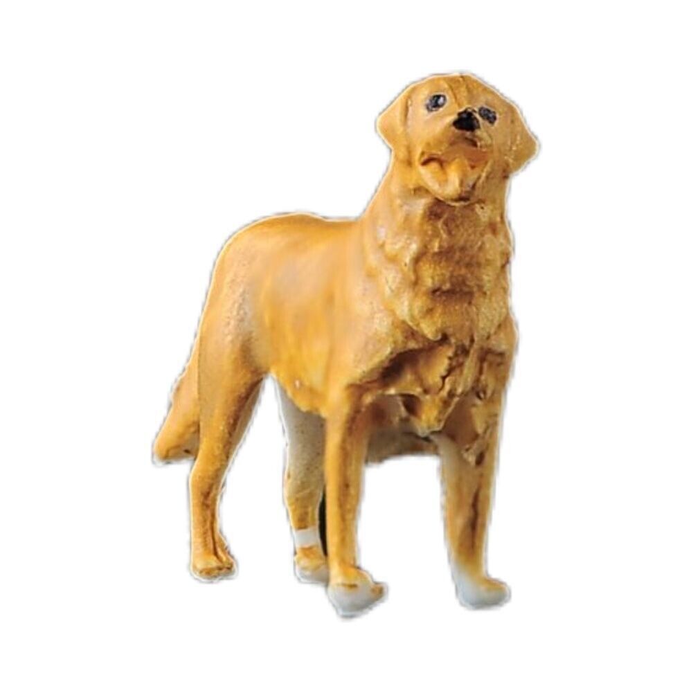 1:64 Painted Figure Model Miniature Resin Diorama Sand Pet Dog Golden Retriever New
