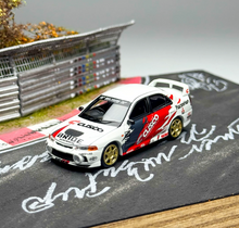 Load image into Gallery viewer, MH 1:64 White Gold Rims Lancer EVO IV 4 GSR Sports Model Diecast Metal Car New Collection
