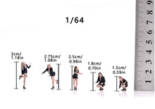 Load image into Gallery viewer, 1:64 Painted Figure Model Miniature Resin Sand Five Ladies Beauty Set Suit Women
