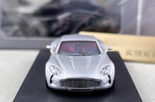 Load image into Gallery viewer, MJ 1:64 Silver One-77 V12 Coupe Super Racing Sport Model Diecast Metal Car New Collection

