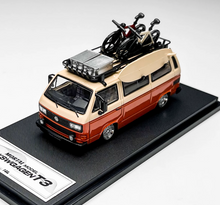 Load image into Gallery viewer, Mortal 1:64 Orange VW T3 Multi Mini Van Camper Sport Model Diecast Metal Car
