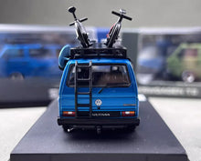 Load image into Gallery viewer, Mortal 1:64 Blue VW T3 Multi Van Camper Sports Model Diecast Metal Car New Collection
