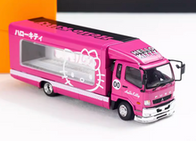 Load image into Gallery viewer, GCD 1:64 Pink Fuso Fighter Outriggers Raised Truck Model Diecast Metal Car New Collection
