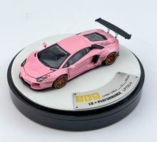 Load image into Gallery viewer, PGM 1:64 Pink LBWK Aventador LP700-4 Round Sports Model Diecast Metal Car New Collection
