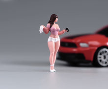Load image into Gallery viewer, 1:64 Painted Figure Model Miniature Resin Diorama Sand Toy Pink Top Sexy Beauty
