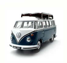 Load image into Gallery viewer, 1:76 Blue VW T1 Samba Camper Mini Van Sports Model Diecast Metal Car New Collection
