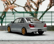 Load image into Gallery viewer, 1:64 Furuya Silver Impreza WRX STI VII 7 Sedan Sport Model Diecast Metal Car
