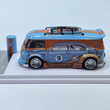 Load image into Gallery viewer, Liberty 1:64 Blue VW T1 #9 Mini Van Widebody Sport Model Diecast Metal Car New Collection
