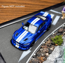 Load image into Gallery viewer, Liberty 1:64 Blue Mustang Widebody Muscle Sports Model Diecast Metal Car New Collection
