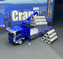 Load image into Gallery viewer, GCD 1:64 Blue Fuso Fighter Truck Crane Model Diecast Metal Car New Collection
