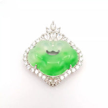 Load image into Gallery viewer, Nature Jade Yuanbao Pendant Necklace Gift Jewelry charm Blessing Fortune New d
