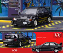 Load image into Gallery viewer, JKM 1:64 Black JDM Mitsubishi Lancer Evolution EVO 6 VI Racing Sport Model Toy Metal Car

