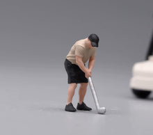 Load image into Gallery viewer, 1:64 Painted Figure Model Miniature Resin Diorama Goft Man Black Hat Scene Sand
