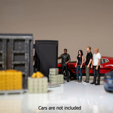 Load image into Gallery viewer, 1:64 Painted Figure Model Miniature Resin Diorama Toy Sand Four People Container
