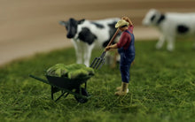 Load image into Gallery viewer, 1:64 Painted Figure Model Miniature Resin Diorama Farmer Girls Cows Carts Set
