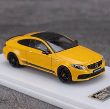 Load image into Gallery viewer, Howie 1:64 Yellow C63s Coupe Sports Model Diecast Metal Car New Collection
