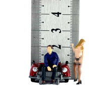 Load image into Gallery viewer, 1:64 Painted Figure Model Miniature Resin Diorama Sand Bar Sexy Lady Suit Man New
