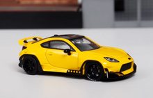 Load image into Gallery viewer, Fuji 1:64 Yellow JDM GR86 Rocket Bunny Coupe Sport Model Diecast Metal Car New Collection
