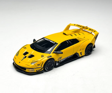 Load image into Gallery viewer, Minigt 1:64 Yellow Murcielago GT EVO LB Sports Model Diecast Metal Car New Collection
