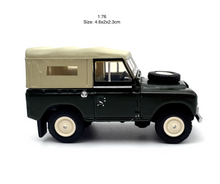 Load image into Gallery viewer, 1:76 Green Military Land Rover SWB SUV Sports Model Diecast Metal Car New Collection
