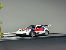 Load image into Gallery viewer, OM 1:64 White Decal 992 GT3 RS Sports Model Diecast Metal Car Box New Collection
