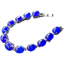 Load image into Gallery viewer, Nature Jade Beaded Bracelet Jewelry Blessing Lucky Fortune Gift For Her Blue gg
