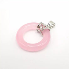 Load image into Gallery viewer, Nature Jade Ring Round Pendant Necklace Gift Jewelry charm Blessing Fortune a
