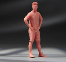 Load image into Gallery viewer, 1:64 Painted Unpainted Figure Model Miniature Resin Diorama Sand Akimbo Man Boy
