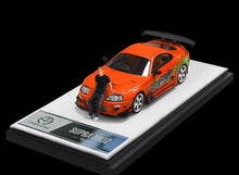 Load image into Gallery viewer, TM 1:64 JDM FNF Orange Supra A80 Paul Figure Sport Model Diecast Metal Car New Collection
