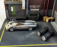 Load image into Gallery viewer, CM 1:64 Gray HEC Huayra Codalunga Racing Sports Model Diecast Metal Car New Collection
